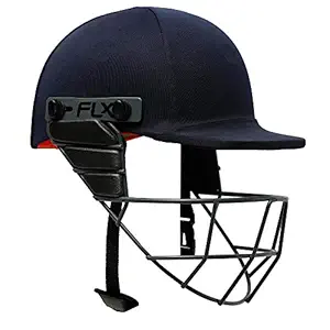 FLX 8590484 Kids Impact Protection Cricket Batting Helmet, Adjustable Straps, S (Blue)