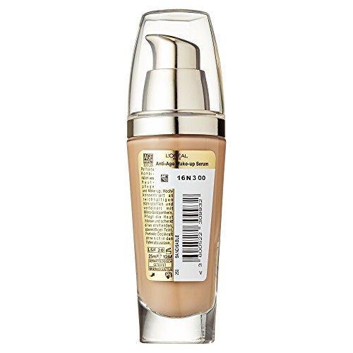 L’Oréal Paris Foundation Age Perfect Gold, 250 Sand – deckendes Make Up mit Lifting Effekt für reife Haut, feuchtigkeitsspendend & pflegend, 1er Pack (1 x 25 ml) - 2