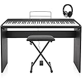 Piano de Escenario SDP-2 de Gear4music + Pack de Accesorios
