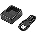 Produktbild Huihuiya Dual-Ladegerät USB-Ladestation Action-Kamera-Ladegerät Geeignet für XIAOYI-Schwarz