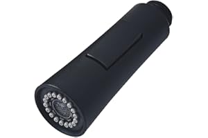 OUCONGK Cabezal de Rociador para Fregadero, Repuestos para Grifo Fregadero Cocina, Repuesto para Grifo Cocina, Grifo de Cocina con 2 Modos, para Cocina, Baño, Inodoro (Negro)