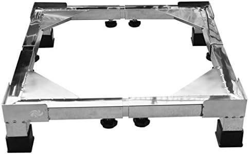 WSSF-Washing Machine Base Stainless Steel Fully Automatic Adjustable Washing Machine Base Pad High Bracket Waterproof Partition Non-slip Square Tube Heightening Tumble Dryers,FreezersTray &amp; Moveable Base,Size Optional ( Size : #3 )