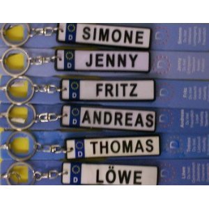 Preisvergleich Produktbild Albatros - Schlüsselanhänger "Margot" in Autokennzeichenform