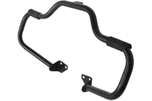 Defensa de Motor para Harley Davidson Dyna Street Bob 06-17 Craftride Mustache Negro