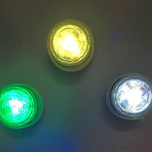 StillCool 5pcs Multi Color RGB LED-Unterwasserbeleuchtung wasserdichte Lampe beleuchtet dekorative Lichter Lichter Schwimm f.Remote Steuerung Wassergarten , Aquarium, Bad Pool und Spa usw. - 5