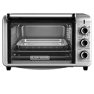 Black & Decker TO3210SSD Countertop Convection Toaster Oven, Silver