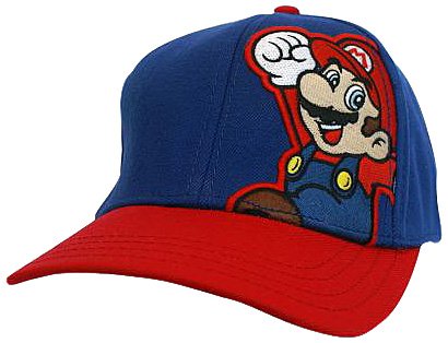 Preisvergleich Produktbild Baseballkappe Mario, blau / rot
