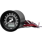 elektronischer tacho 48mm stromsparende LED-Beleuchtung in warmweiß