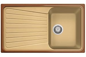 Lavello PLADOS LINEA SPAZIO 86.10 ad una vasca più scolapiatti TERRA DI FRANCIA