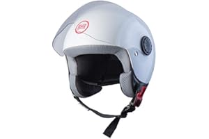 BHR Casco Moto Demi-Jet Bimbo 806 Kid | Casco Moto per Bambini Omologato ECE | Casco Scooter Bambino con Sgancio Micrometrico