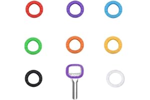 FYACCD Key Caps Covers, 8 Pieces Flexible Key Cover, Assorted Colors Keycaps, Easy Identifying Door Key
