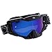 Produktbild perfk 1 Stück Winddichte Brille Schutzbrille Staubschutz Brille mit abnehmbar Augen Gesichtsmaske Motorräder Augen Schutz - Schwarz
