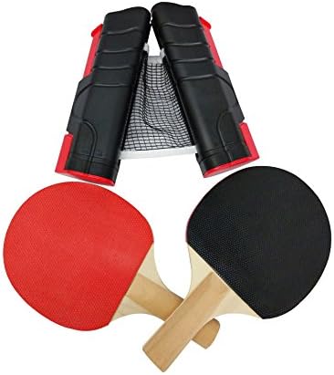 YYHIGH Instant Table Tennis Set Ping Pong Rackets and Reusable net