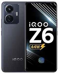 iQOO Z6 44W (Raven Black, 6GB RAM, 128GB Storage) | 44W FlashCharge + 5000mAh Battery | FHD+ AMOLED Display | in-Display Fingerprint