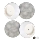 Baby Gate Guru Small Wall Protector 4 Pack - - Pads Cup pour protéger votre murs de la pression montée Portes bébé, animaux Gates, Barrières de sécurité, rideau de douche Rods, et plus (4 Pack) blanc