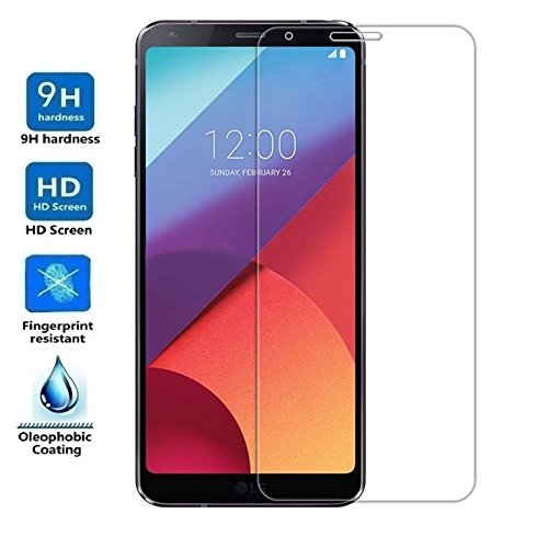 Electr  nica Rey Protector de Pantalla para LG Q6 Q6 Alpha Q6 Plus  Cristal Vidrio Templado Premium