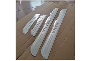 EAMILY Protecteur De Seuil De Porte De Voiture pour Renault Arkana,Inoxydable Porte De Voiture Entrer dans La Garde Plaques De Seuil Automatiques RéSistant Aux Rayures,Style De Seuil De Voiture, 4 PièCes