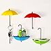 Produktbild Tangmi Bunte Regenschirm Selbst Sticky Haken Freie Nagel Starke Wandhaken für Schlüsselhalter , Wanddekoration , Wand Key-Rack, Wand Schlüsselhalter und Kleinteile Schmuck (3 PCS)