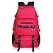 Produktbild Willlly Rucksack Oxford Tuch Hohe Im Freien Atmungsaktive Sport Daypack Reise Wandern Camping Rucksack Bike Bag Schultasche Black 53 * 32 * 22Cm (Color : Rot, Size : 53 * 32 * 22cm)