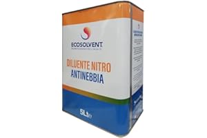 IVAT DILUENTE NITRO ANTINEBBIA LT. 5 LITRI SOLVENTE VERNICE ECOSOLVENT KEMIPOL