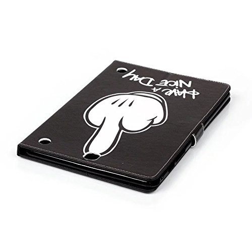 Samsung Galaxy Tab A 9.7 SM-T550 Hülle, Deenor Bunt Malerei und Stilvoll Zeichnung Brieftasche Case Buch-Stil PU Leder Flip Protective Stand Tasche Schutzhülle Hülle für Samsung Galaxy Tab A 9.7 SM-T550. (Middle Finger) - 5