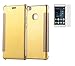 Produktbild Huawei P9 lite/ Huawei G9 Lite(2016) Smart Case Hülle mit Panzerglas,ISENPENK Ultra Slim Electroplate Überzug Spiegel TPU+PC(PU Leder Verbinden) Leder Case,Original Flip Bookstyle Wasserdicht Shockproof Anti Slip Protection Stoßfest Leder Tasche,Clear Durchsichtig Transparent Frontabdeckung Outdoor Stoßdämpfend Plating Mirror Schutzhülle Handyhülle für Huawei P9 lite/ Huawei G9 Lite(2016) 5.2Zoll-[gold]+Panzerglas/Schutzfoile/Scutzglas