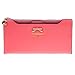 Imported Womens Bowknot Long Zip Clutch PU Leather Wallet Purse Coin Card Bag Pink RS.505.00