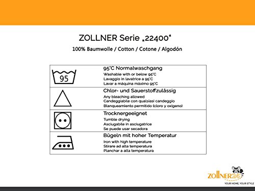 ZOLLNER® klassisches Betttuch / Bettlaken / Haustuch weiß ohne Gummizug 250×150 cm aus 100% Baumwolle, in weitern Größen erhältlich, direkt vom Hotelwäschespezialisten, Serie „22400“ - 2