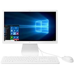 LG 22V270-L - Ordenador de sobremesa todo en uno de 21.5" IPS FullHD (Intel Celeron N3450, RAM de 4 GB, disco duro de 500 GB, Intel HD Graphics, Windows 10 Home) color blanco