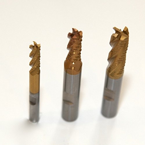 Schaftfräser Schrupp Fräser Set HSS-M2 TiN 6 / 8 / 10 mm