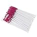 SONGQEE(TM) 50PCS Disposable Eyelash Mini Brush Mascara Wands Applicator Spoolers Makeup (Rose)