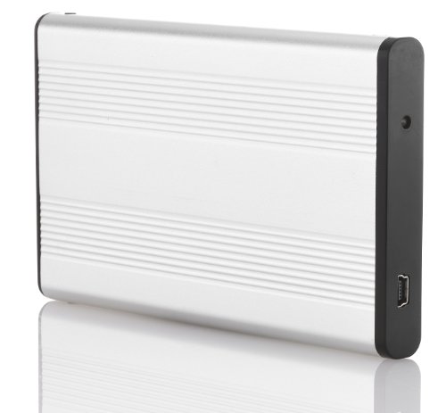 deleyCON USB-Gehäuse, extern - USB 2.0 - Silber 2,5 zoll