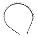 Eozy Hot Punk Fashion Headband Plastic Spike Rivets Studded Band Women Lady Girl Hair Head Band (Silver)