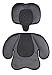 Babymoov Cosyseat Baby Car Seat Cushion (Black / Zinc)