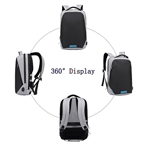 15 6 Zoll Business-Laptop-Rucksack mit Anti-Dieb-Rei  verschluss und USB-USB-Ladeanschluss  wasserdichte Reisen Backpack College Tasche mit versteckte