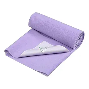 Nature Kids Waterproof Bed Protector,Dry Sheet(Small,50cm X 70cm) Purple