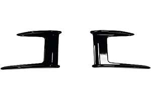 WANSONGHUI Anteriore Auto Spoiler Splitter Per BMW Serie 1 F40 120i 120d 128ti 118d 118i M135i M Performance 2019-2023, ABS, Nero Lucido, Vernice Lucida Nera