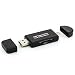 Produktbild Saxonia SD TF Kartenleser 3 in 1 OTG USB-A / Micro USB / USB-C Adapter Stick Card Reader Schwarz