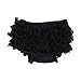 La Vogue Baby Girls Boys Ruffle Pants Knickers Bloomers Nappy Cover (S, Black)