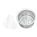 Produktbild Uoging Sink Siebbeutel Papierkorb Filter mit Griff und Kantenschutz Mesh Einweg Filterbeutel für Badezimmer Home Küche Waschbecken Fitting 100 Stück