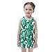 Produktbild JUTOO Kinder Säuglingskind Mädchen Blätter Sleveeless Princess Mini Dress Clothes Outfit (Grün110)