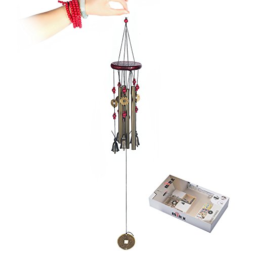 Wind Chimes MIRX Bronze Metall Chimes 4 Röhren 5 Glocken 60 cm lang ca. - 4