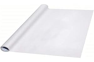LHKJ 200 x 45 cm Lavagna Bianca,Adesivo da Parete Lavagna Rimovibile per Scuola/Ufficio/Casa