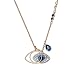 Produktbild MLFMHR 925 Sterling Silber Damen Halskette Kristalle Von Swarovski Lady Devil's Eye