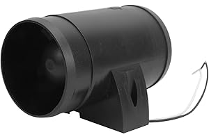 ARMYJY Rohrventilator, 12 V, 7,6 cm, Zuluft, Abluftventilator, Abluftventilator für Boot, Fünf-Flügel-Lüfter