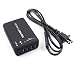 Produktbild MachinYeseed Mini Portable USB-Schnellladegerät 4 Port High Speed USB 3.0-Hub-Reiseadapter mit Typ-C-Anschluss für Smartphones Tablets schwarz