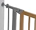 Hauck Deluxe Wood and Metal Pressure Fix Safety Gate - Metallic