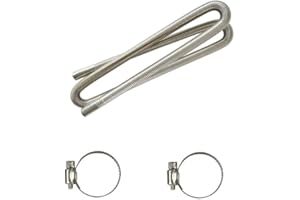 LUSACY Tubo di Scarico per Generatore di Elettricità, 200cm Tubo di Scarico in Acciaio Inox, Tubo di Scarico in Acciaio Inox, per Generatore Diesel Riscaldatore Parcheggio Riscaldatore