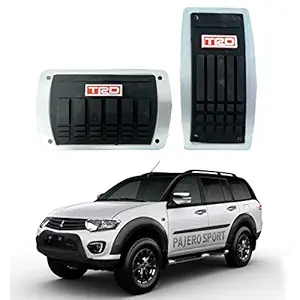 Oshotto 2 Pcs Non-Slip Automatic Transmission Car Pedals Kit Pad Covers Set Compatible with Mitsubishi Pajero Sport