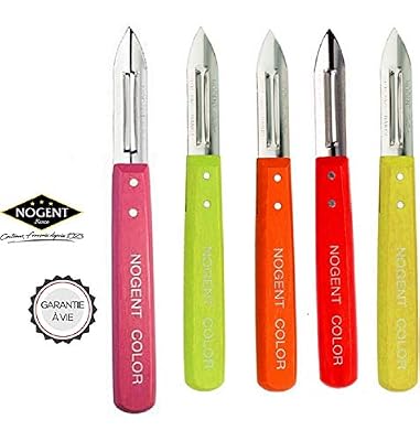 NOGENT 1 ECONOME EPLUCHEUR Victoria Color Double Tranchant INOX France